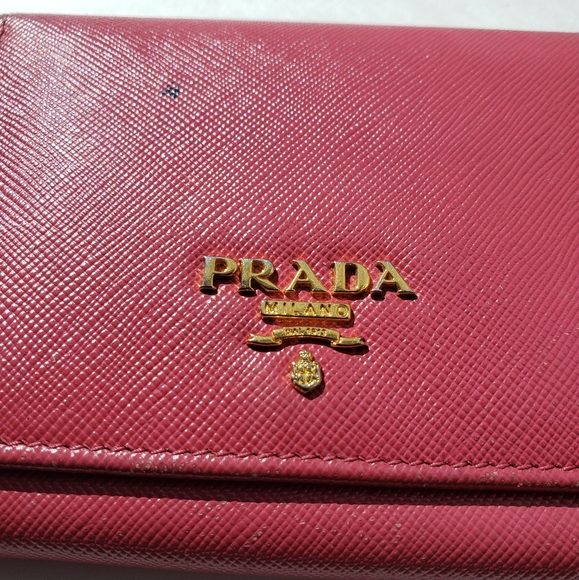 Authentic Prada Saffiano Trifold Compact Wallet - Picture 15 of 17